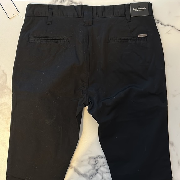 NEW Bruun & Stengade Flash Slim Fit Black Trouser Chino Pants 30W x 32L - Picture 8 of 12